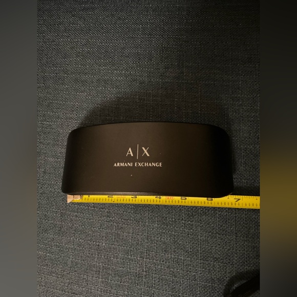 NWOT AX ARMANI Exchange Hardcase Shell Black Sunglasses/ Glasses Carrier Case - Picture 6 of 12